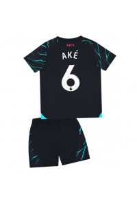 Fotbalové Dres Manchester City Nathan Ake #6 Dětské Třetí Oblečení 2023-24 Krátký Rukáv (+ trenýrky)